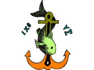 Sticker Custom Preview Image #109663 Religion Objects Symbols Anchor Fish