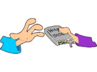 Sticker Custom Preview Image #109795 Religion Objects Symbols Bible Handing Over