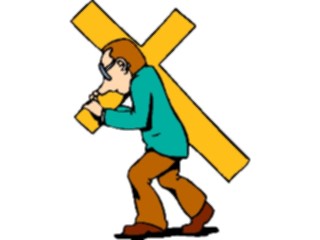 Sticker Custom Preview Image #109852 Religion Objects Symbols Carryingthe Cross2