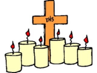 Sticker Custom Preview Image #109904 Religion Objects Symbols Cross Candles