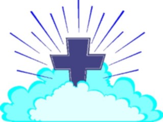 Sticker Custom Preview Image #109905 Religion Objects Symbols Crossin Clouds