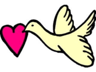 Sticker Custom Preview Image #110024 Religion Objects Symbols Dove Heart2