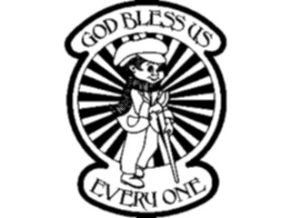 Sticker Custom Preview Image #110068 Religion Objects Symbols God Bless Us