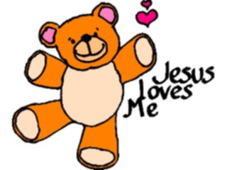 Sticker Custom Preview Image #110114 Religion Objects Symbols Jesus Loves Me