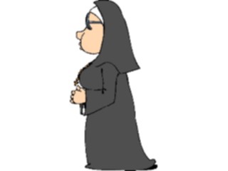 Sticker Custom Preview Image #110181 Religion Objects Symbols Nun01