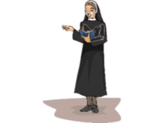 Sticker Custom Preview Image #110187 Religion Objects Symbols Nun07
