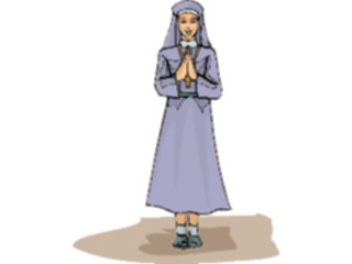 Sticker Custom Preview Image #110188 Religion Objects Symbols Nun08