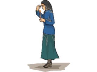 Sticker Custom Preview Image #110194 Religion Objects Symbols Nun Candle