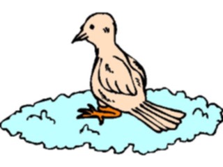 Sticker Custom Preview Image #110204 Religion Objects Symbols On Cloud Bird