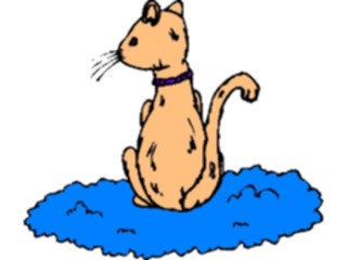 Sticker Custom Preview Image #110205 Religion Objects Symbols On Cloud Cat