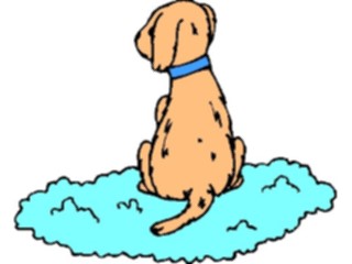 Sticker Custom Preview Image #110206 Religion Objects Symbols On Cloud Dog