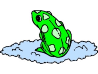 Sticker Custom Preview Image #110208 Religion Objects Symbols On Cloud Frog