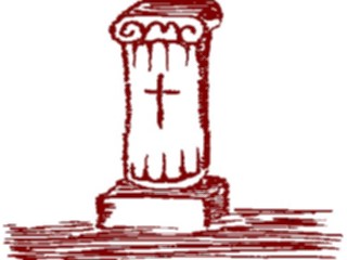 Sticker Custom Preview Image #110227 Religion Objects Symbols Pillarwith Cross