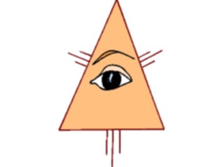 Sticker Custom Preview Image #110338 Religion Objects Symbols Triangle Eye