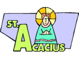 Sticker Custom Preview Image #110381 Religion Saint Cartoons Acacius