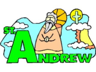 Sticker Custom Preview Image #110389 Religion Saint Cartoons Andrew