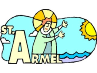 Sticker Custom Preview Image #110393 Religion Saint Cartoons Armel