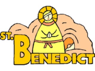 Sticker Custom Preview Image #110396 Religion Saint Cartoons Benedict