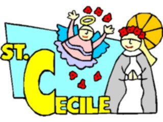 Sticker Custom Preview Image #110402 Religion Saint Cartoons Cecile