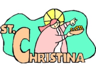 Sticker Custom Preview Image #110403 Religion Saint Cartoons Christina