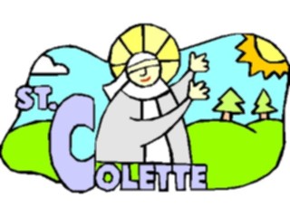 Sticker Custom Preview Image #110406 Religion Saint Cartoons Colette