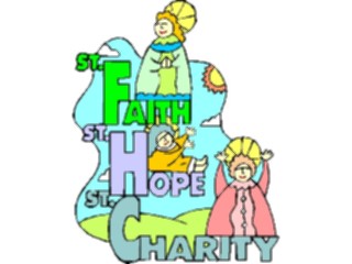 Sticker Custom Preview Image #110421 Religion Saint Cartoons Faith Hope Charity