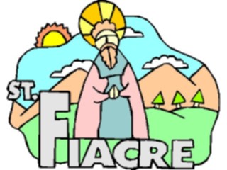 Sticker Custom Preview Image #110422 Religion Saint Cartoons Fiacre