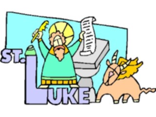 Sticker Custom Preview Image #110466 Religion Saint Cartoons Luke01