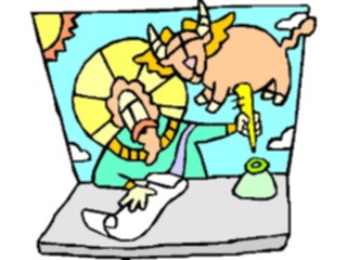 Sticker Custom Preview Image #110468 Religion Saint Cartoons Luke03