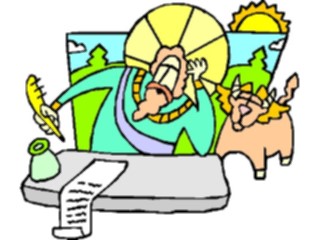 Sticker Custom Preview Image #110470 Religion Saint Cartoons Luke05