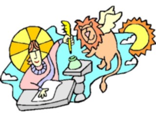 Sticker Custom Preview Image #110485 Religion Saint Cartoons Mark02