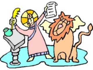 Sticker Custom Preview Image #110486 Religion Saint Cartoons Mark03