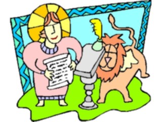 Sticker Custom Preview Image #110490 Religion Saint Cartoons Mark07