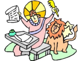 Sticker Custom Preview Image #110492 Religion Saint Cartoons Mark09