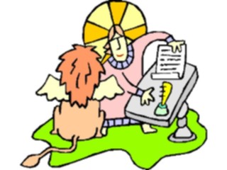 Sticker Custom Preview Image #110495 Religion Saint Cartoons Mark12