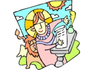 Sticker Custom Preview Image #110499 Religion Saint Cartoons Mark16