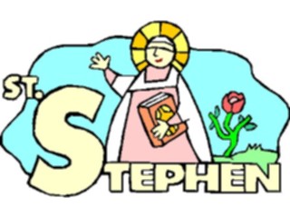 Sticker Custom Preview Image #110546 Religion Saint Cartoons Stephen