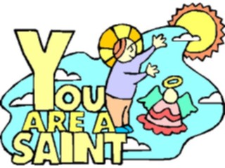 Sticker Custom Preview Image #110559 Religion Saint Cartoons Youarea Saint