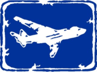 Sticker Custom Preview Image #110570 Road Signs Brush Stroke Airport2