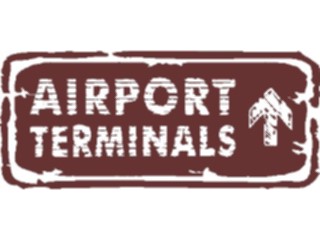 Sticker Custom Preview Image #110580 Road Signs Brush Stroke Airport Terminals