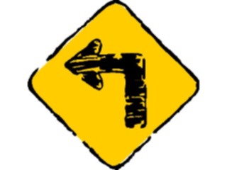 Sticker Custom Preview Image #110597 Road Signs Brush Stroke Arrow09