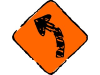 Sticker Custom Preview Image #110601 Road Signs Brush Stroke Arrow13