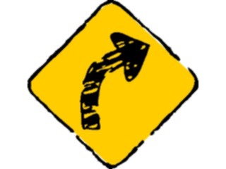 Sticker Custom Preview Image #110602 Road Signs Brush Stroke Arrow14