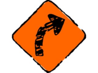 Sticker Custom Preview Image #110603 Road Signs Brush Stroke Arrow15