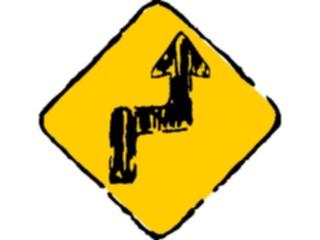 Sticker Custom Preview Image #110604 Road Signs Brush Stroke Arrow16