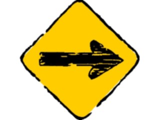 Sticker Custom Preview Image #110610 Road Signs Brush Stroke Arrow22