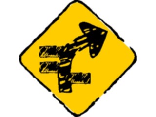 Sticker Custom Preview Image #110636 Road Signs Brush Stroke Arrow48