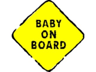 Sticker Custom Preview Image #110699 Road Signs Brush Stroke Baby On Board