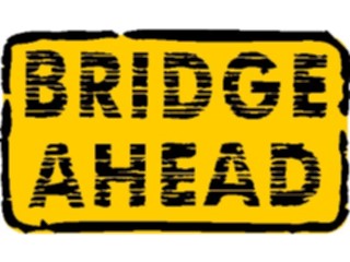 Sticker Custom Preview Image #110720 Road Signs Brush Stroke Bridge Ahead2