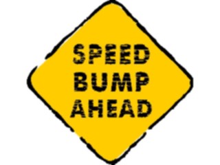 Sticker Custom Preview Image #110730 Road Signs Brush Stroke Bump Ahead3